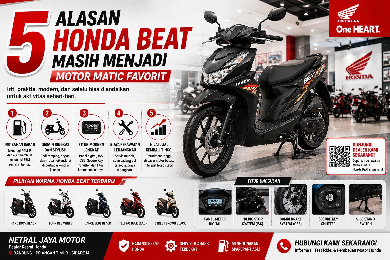 5 Alasan Honda BeAT Masih Menjadi Motor Matic Favorit di Indonesia