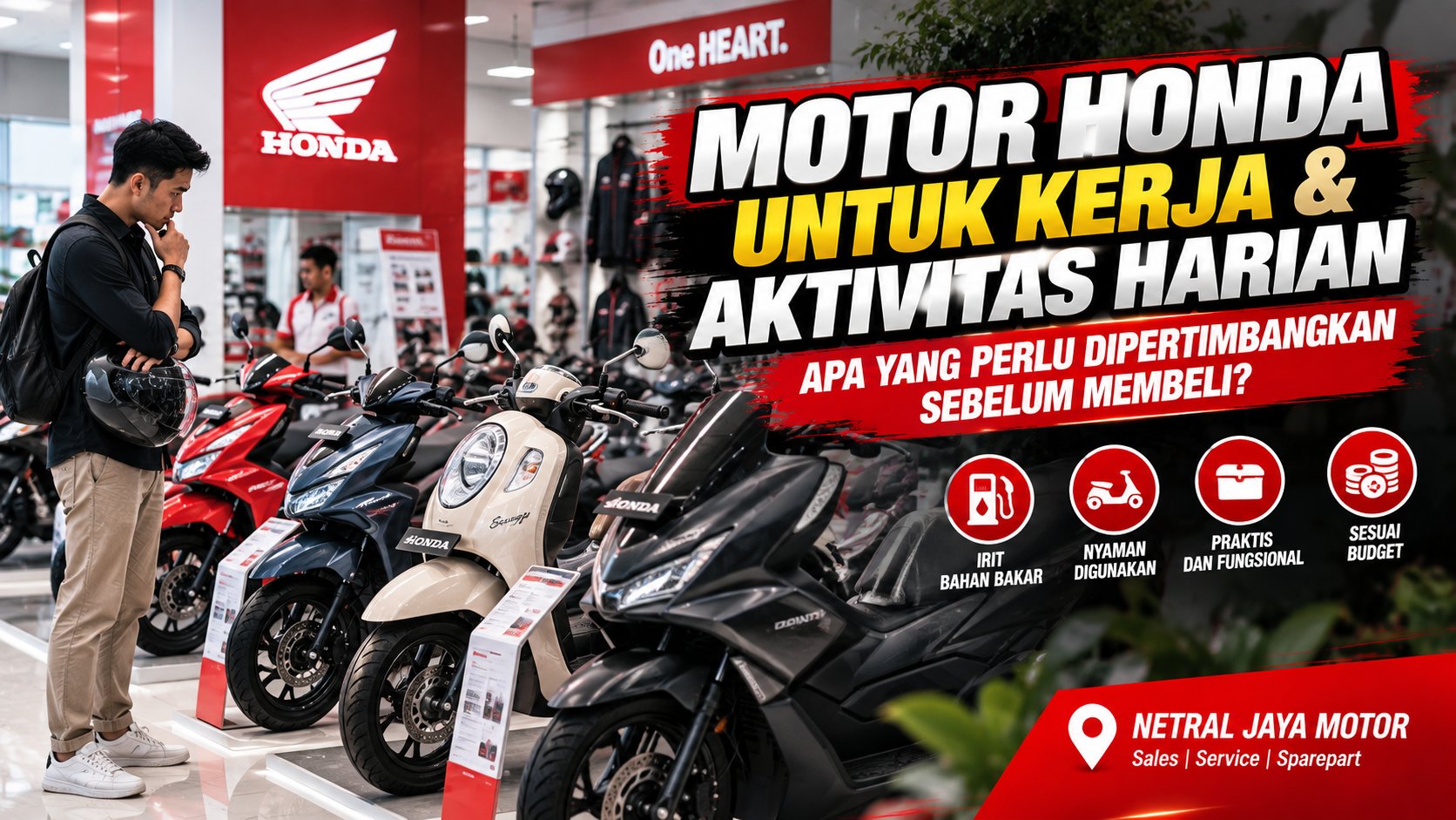 Motor Honda untuk Kerja dan Aktivitas Harian, Apa yang Perlu Dipertimbangkan Sebelum Membeli?