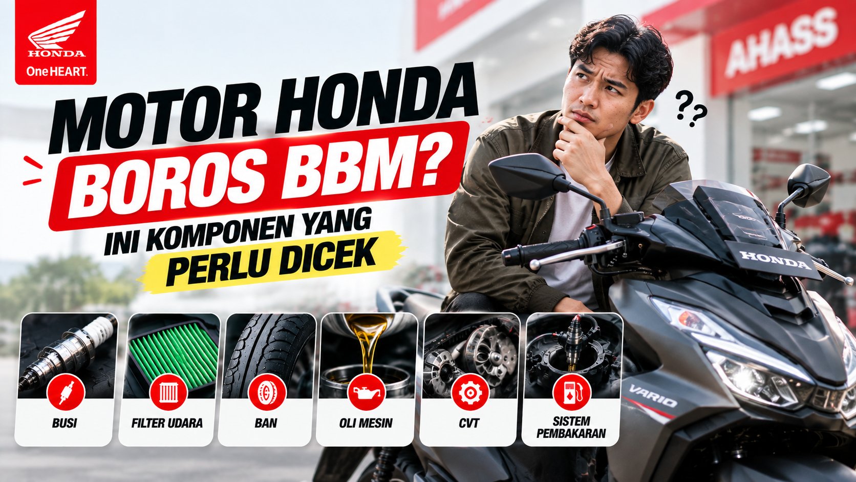 Motor Honda Boros BBM? Ini Komponen yang Perlu Dicek